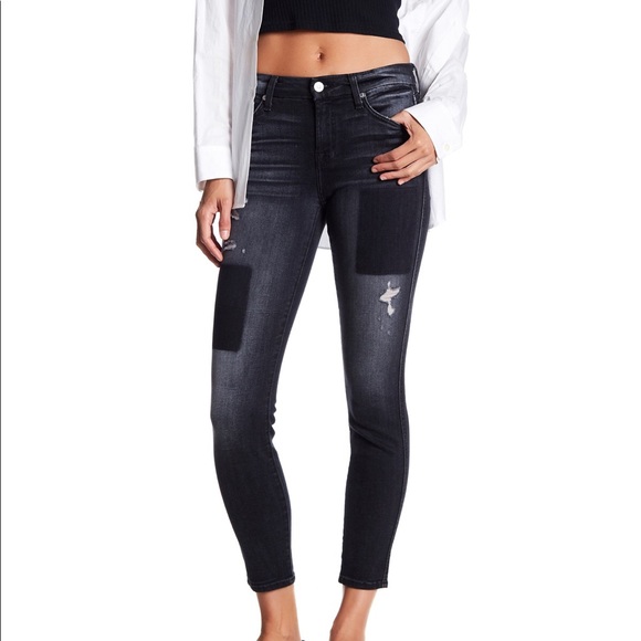 7 For All Mankind Denim - The Ankle Skinny Patch Dye Jean